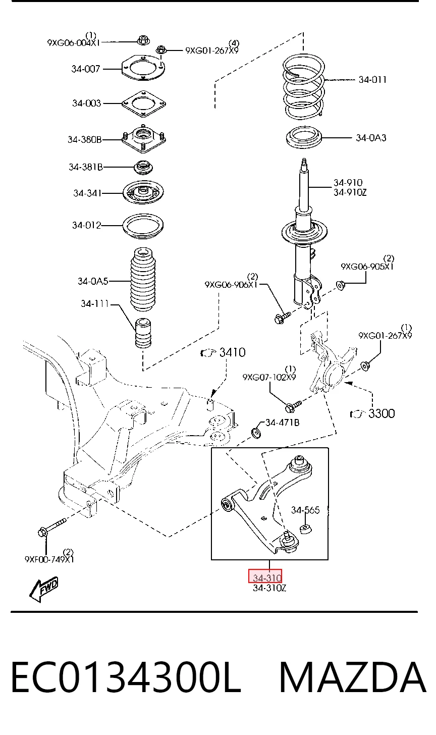 EC0134300L Mazda