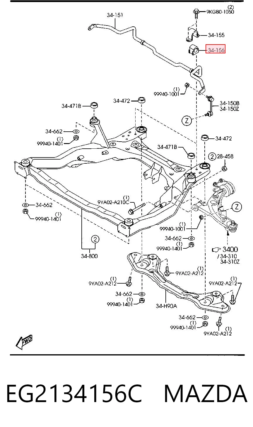 EG2134156C Mazda
