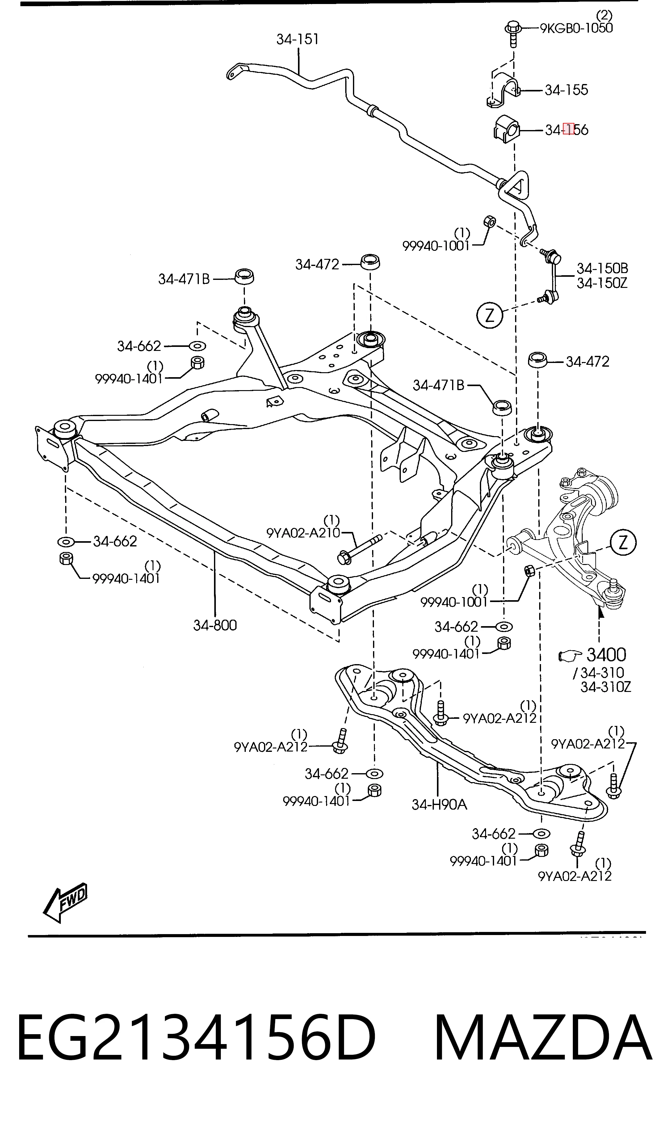 EG2134156D Mazda