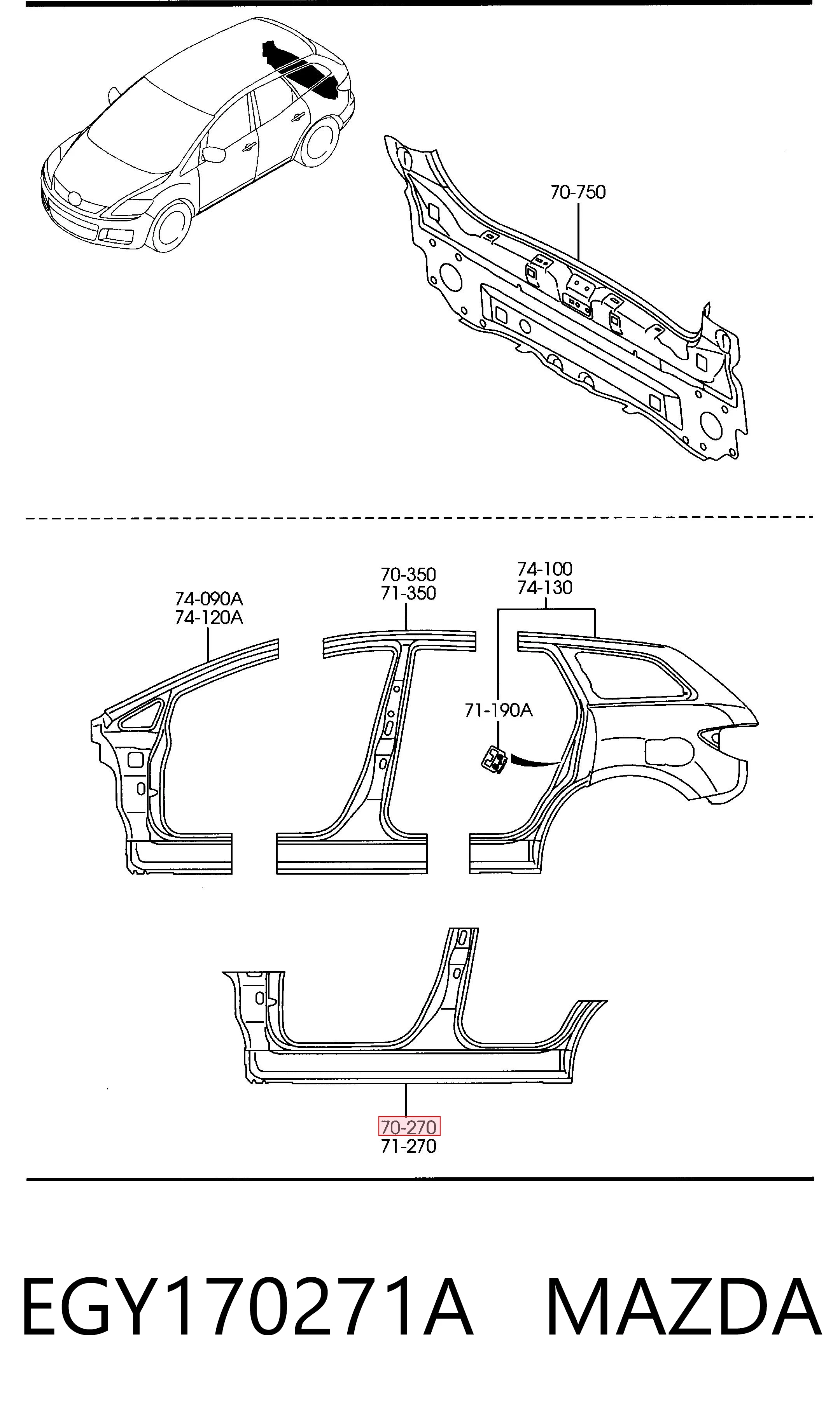 Acesso externo direito Mazda CX-7 ER ao melhor preço