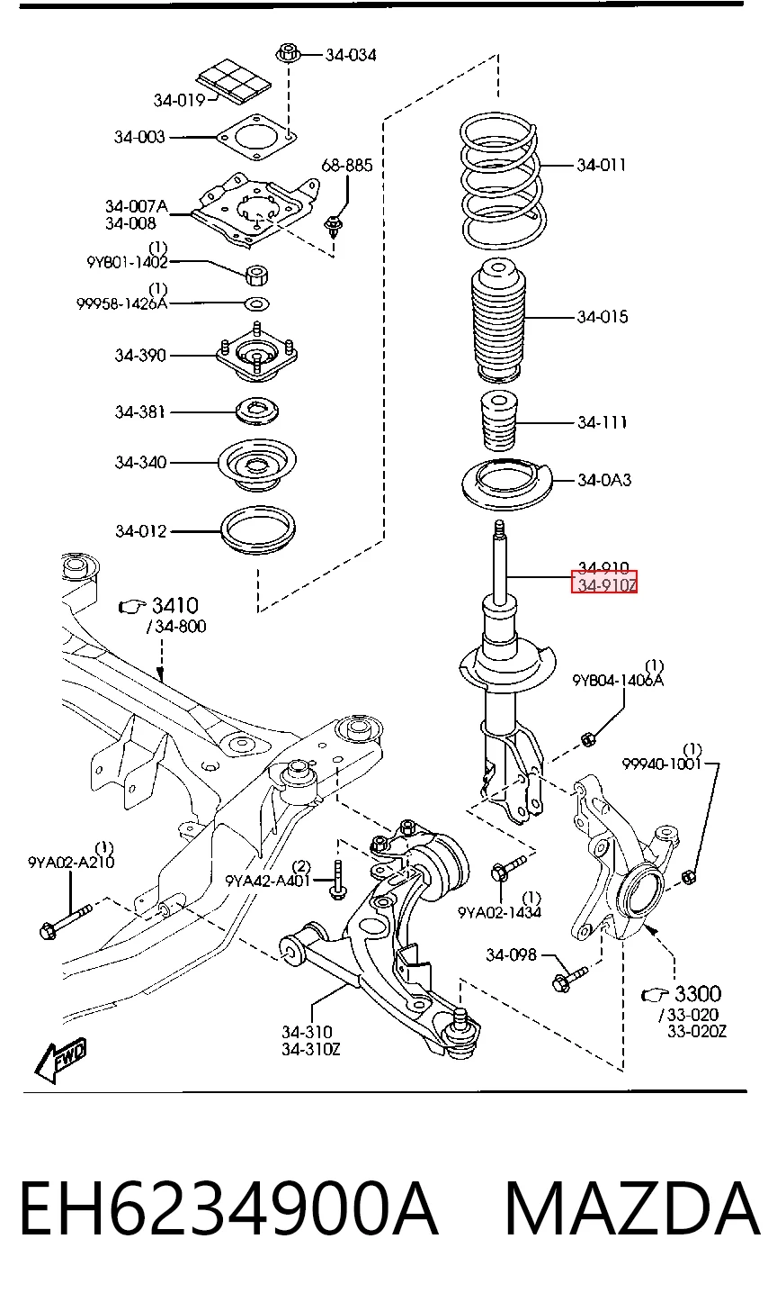EH6234900A Mazda