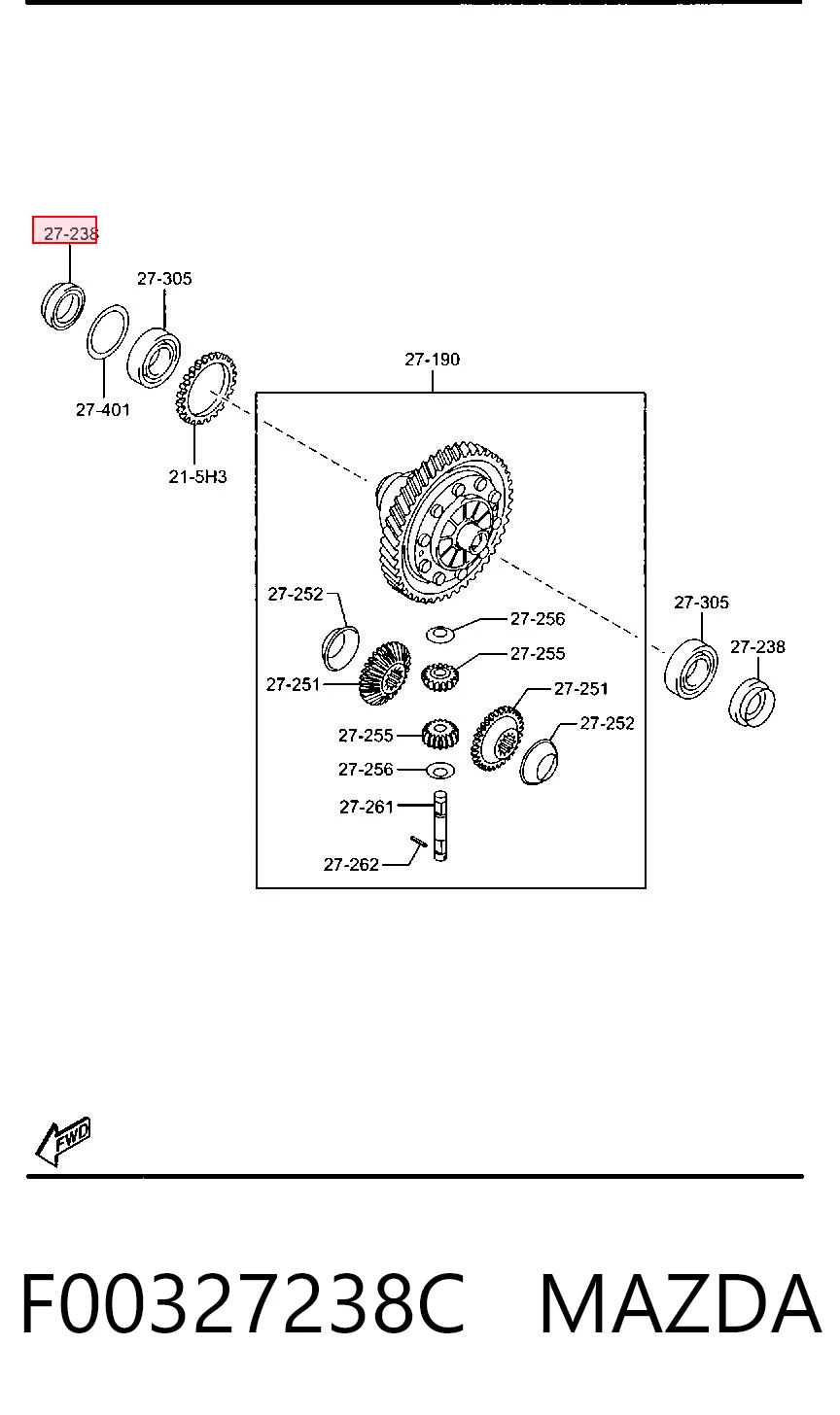 F00327238C Mazda