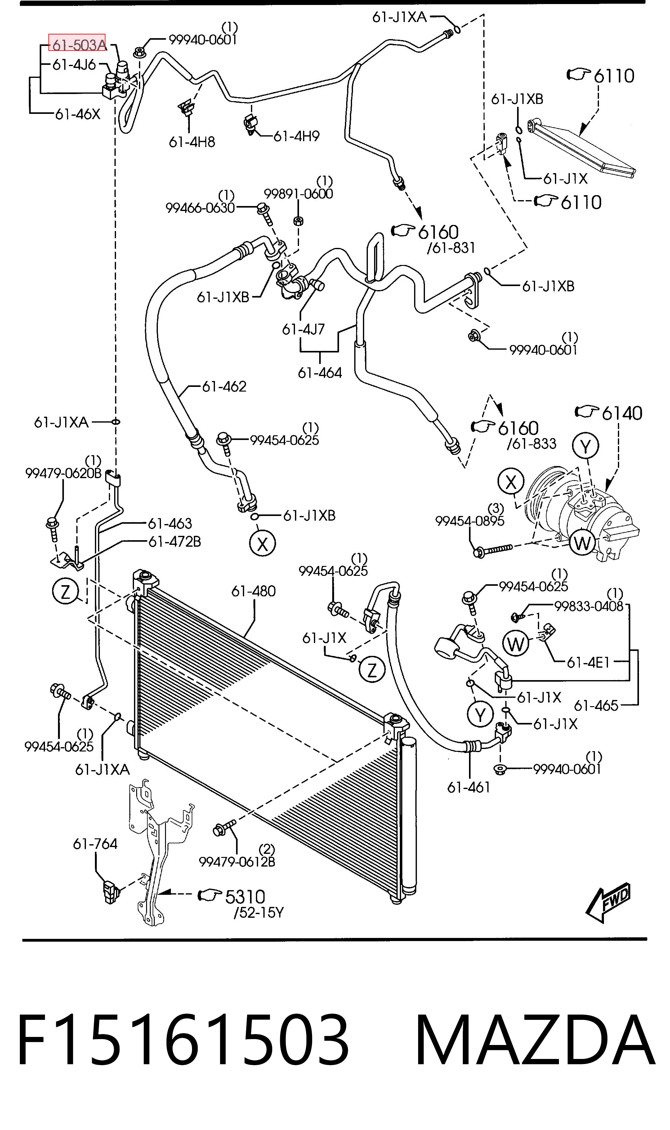 Sensor de pressão absoluta de aparelho de ar condicionado Mazda RX-8 SE ao melhor preço
