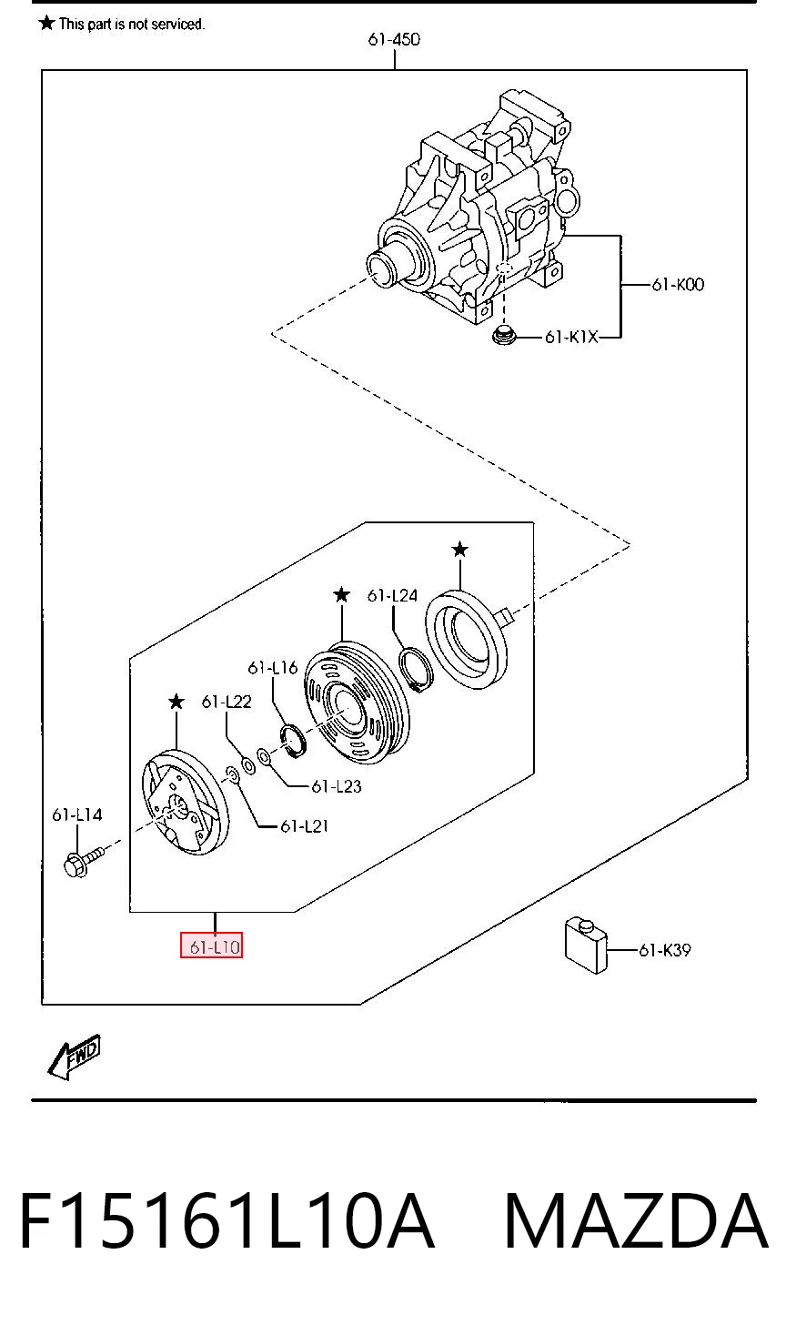 Acoplamento (bobina magnética) do compressor de aparelho de ar condicionado Mazda RX-8  SE ao melhor preço