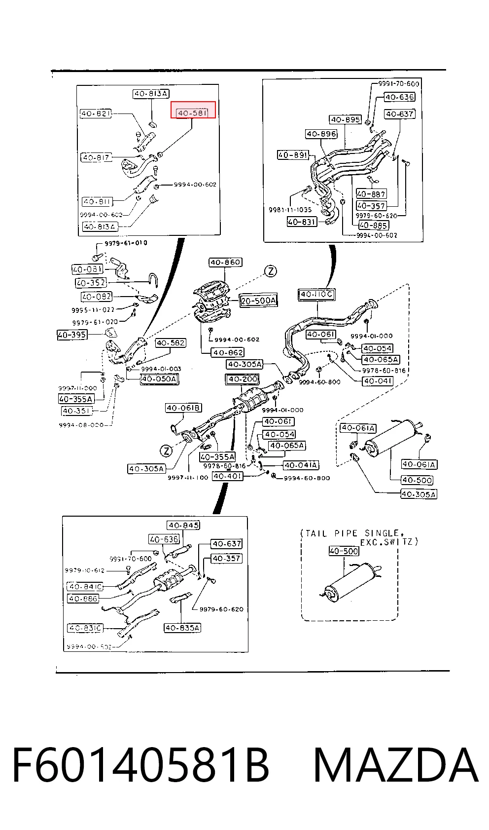 F60140581B Mazda