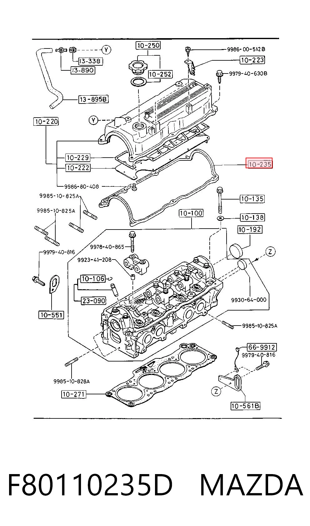 F80110235D Mazda