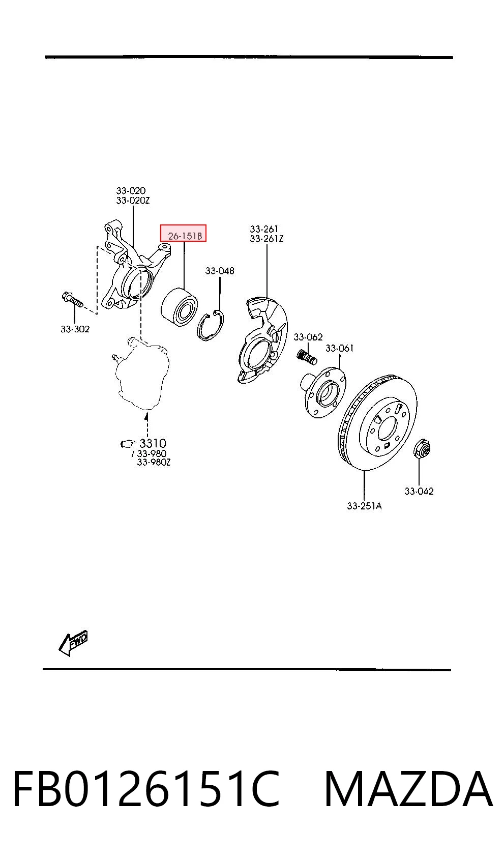  para Mazda 6  (GG)