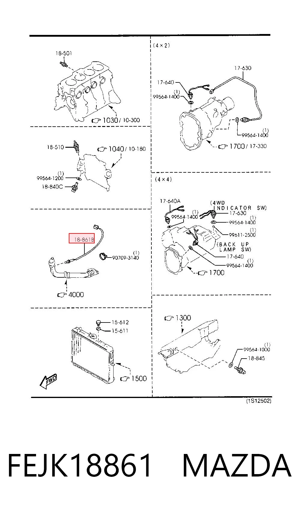 Compre MD191064 Mitsubishi Sonda lambda, sensor de oxigênio até o catalisador