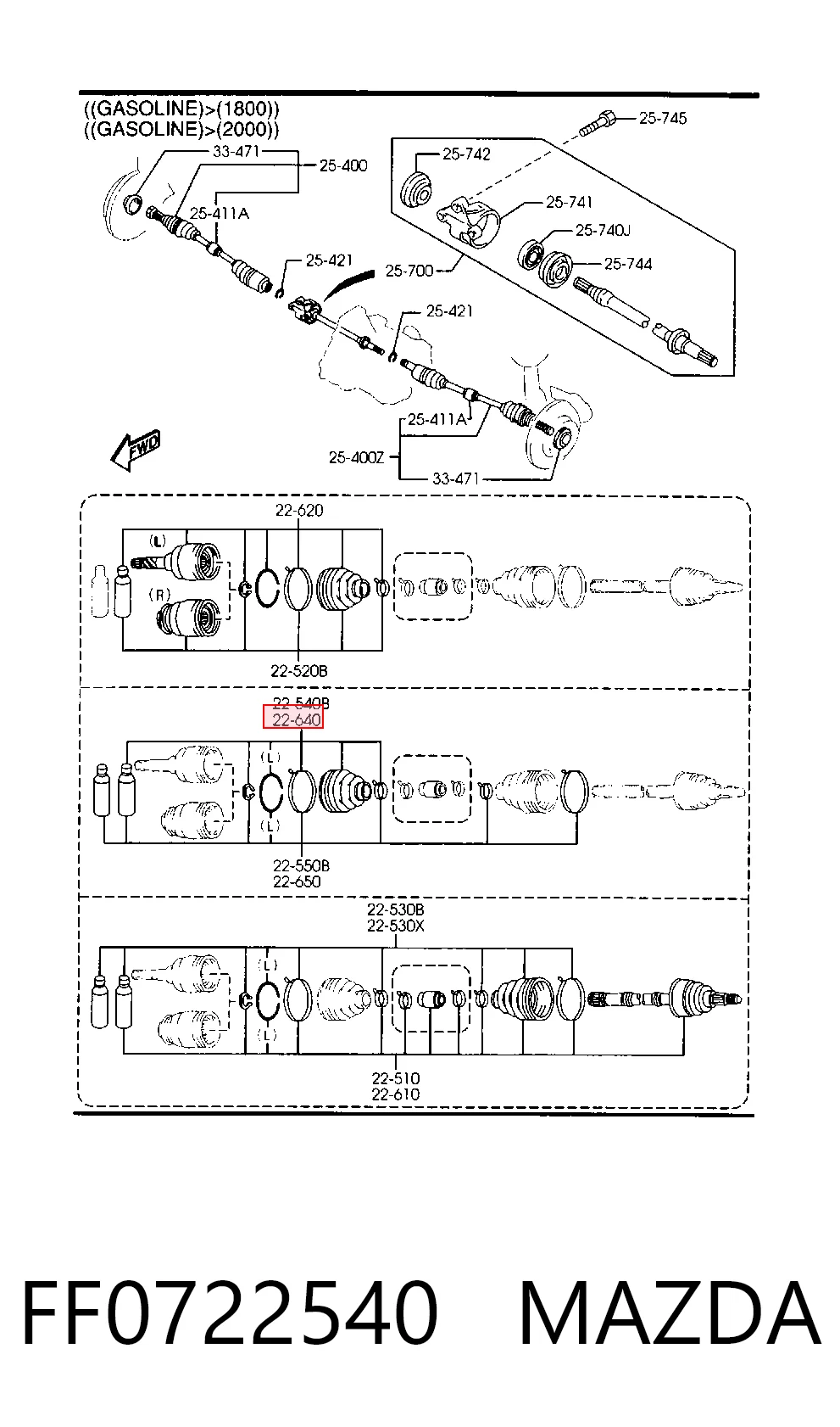 Compre Bota de proteção interna de junta homocinética do semieixo dianteiro Mitsubishi Lancer 6
