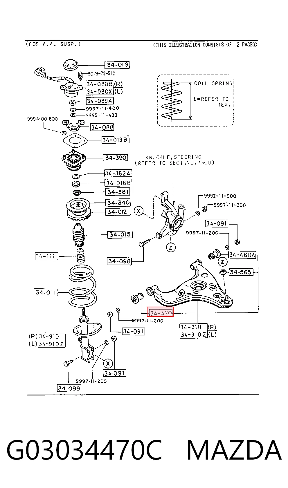Bloco silencioso dianteiro do braço oscilante inferior para Mazda 626 GC