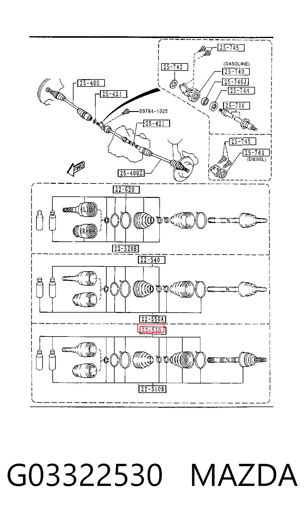 G03322530 Mazda