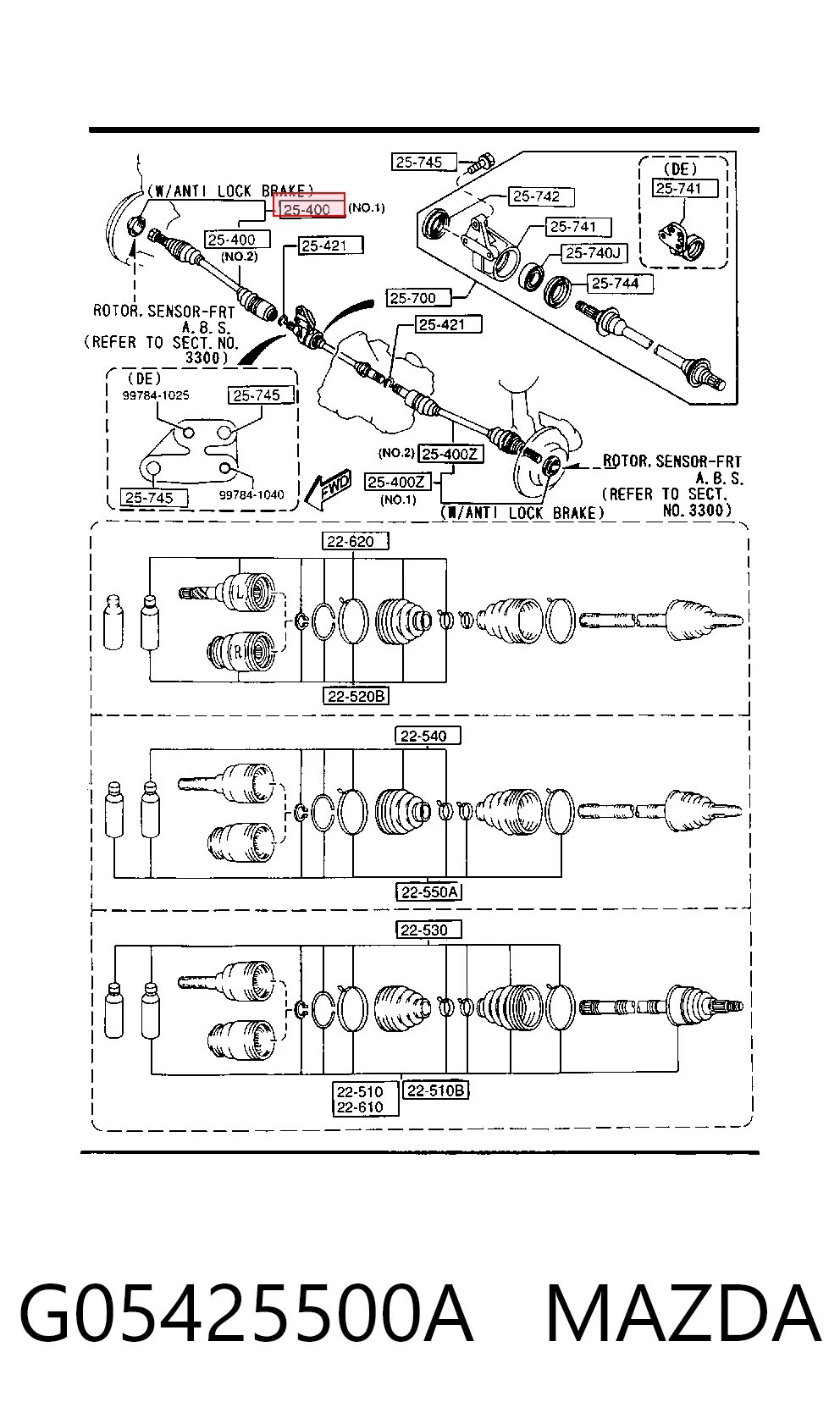 G05425500A Mazda