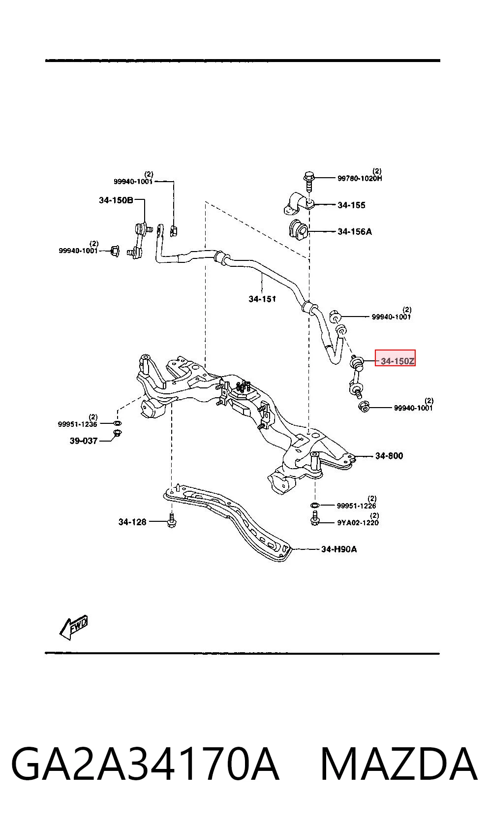 GA2A34170A Mazda