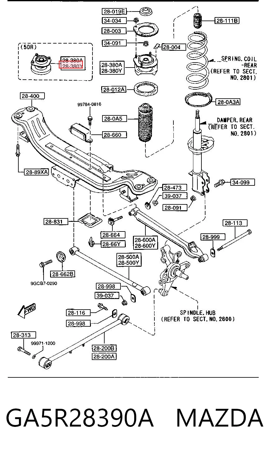 GA5R28390A Mazda