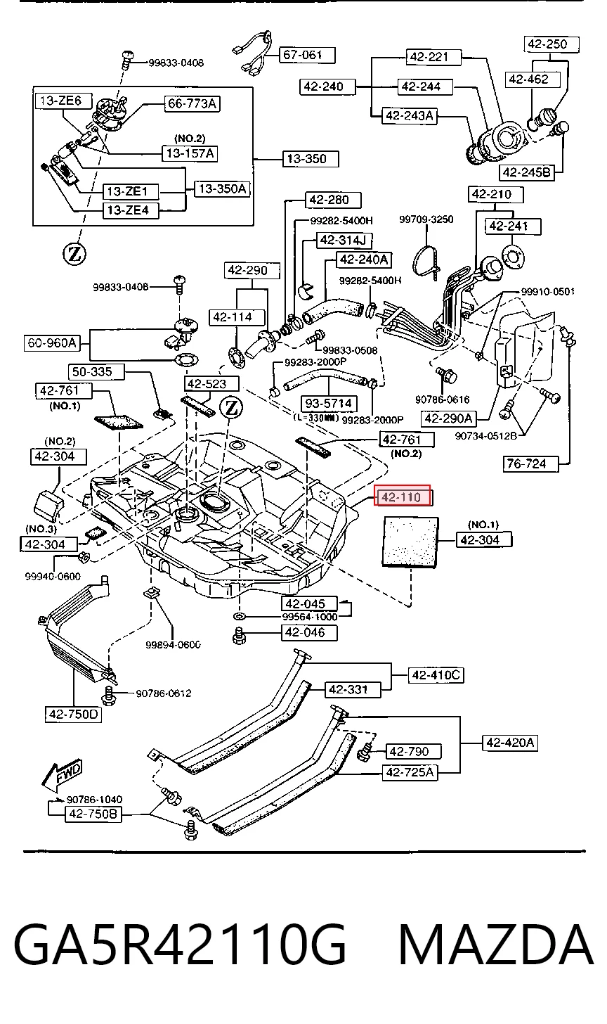 Tanque de combustível Mazda 626 IV GE ao melhor preço