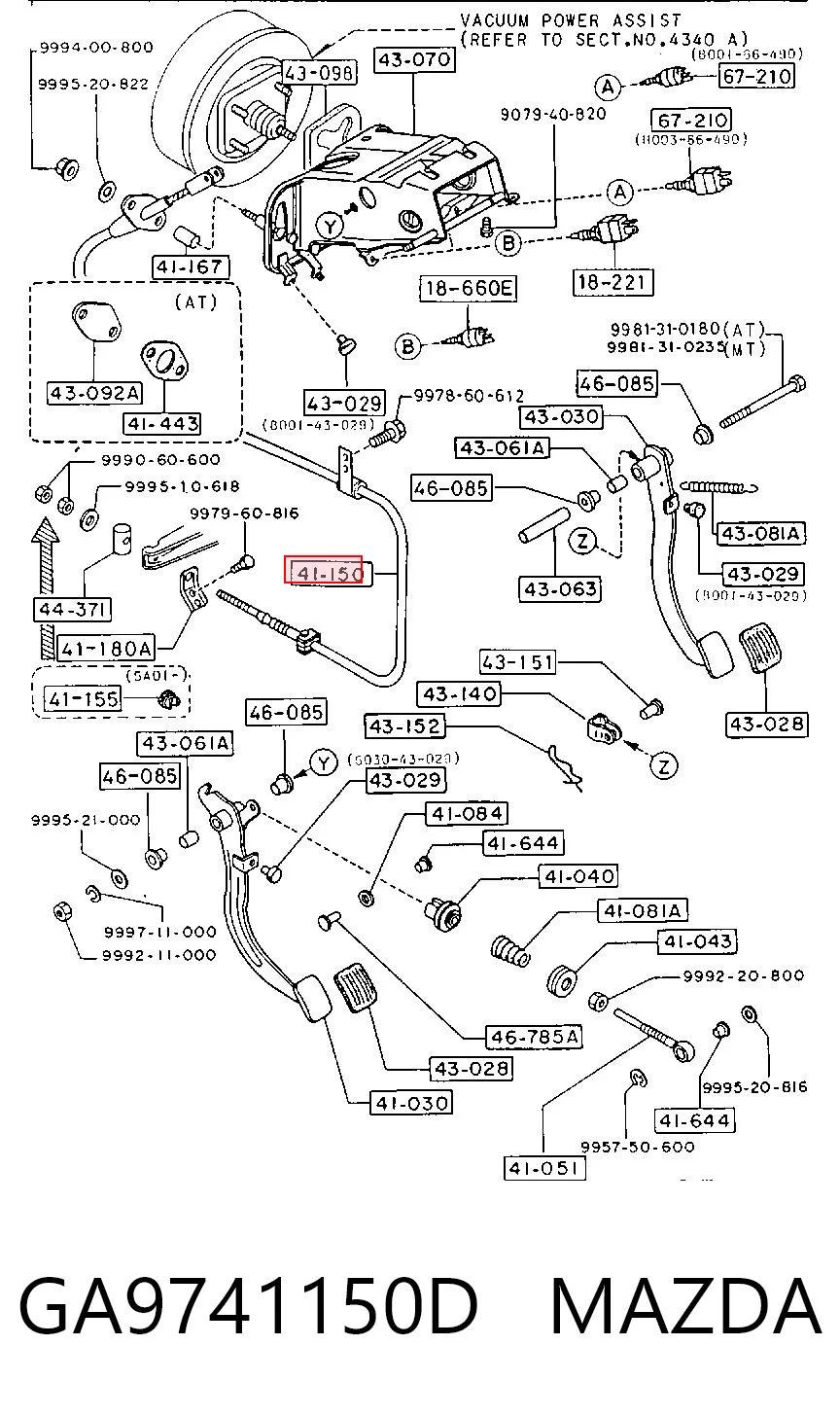 Cabo de embraiagem Mazda 626 II GC ao melhor preço