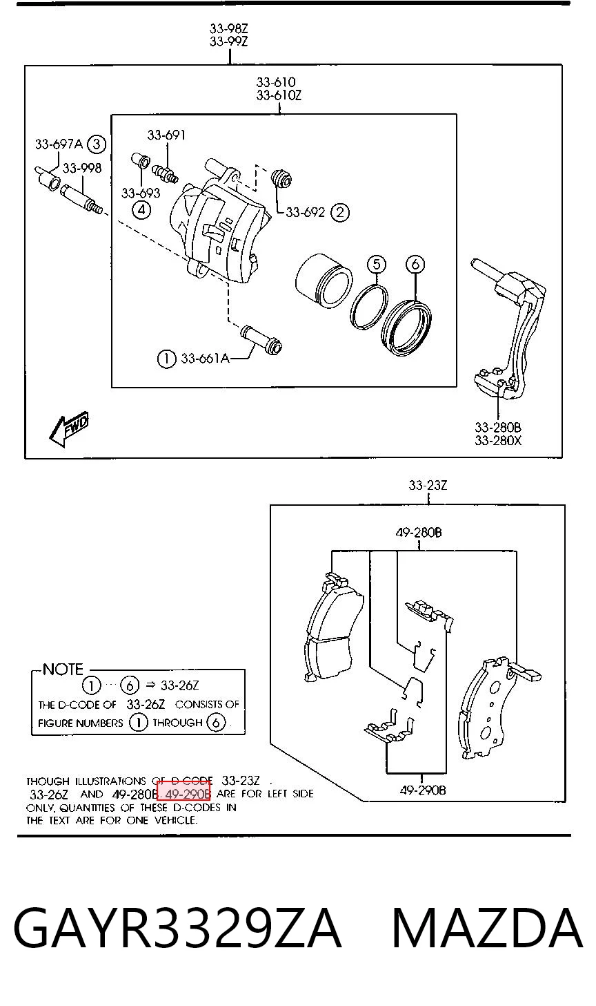 Kit de molas de fixação de sapatas de disco dianteiras Mazda 626 V GF ao melhor preço