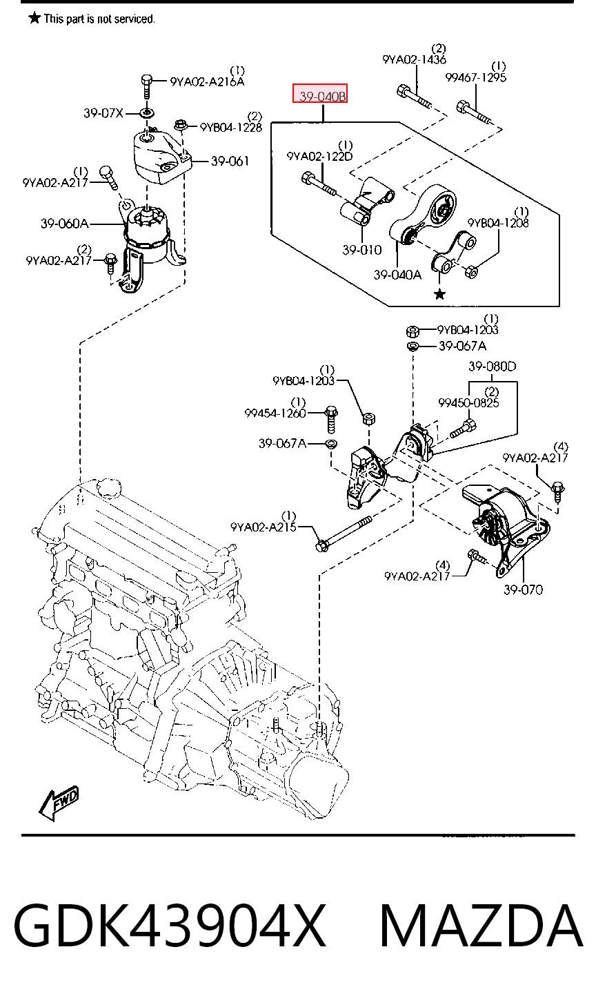 GDK43904X Mazda