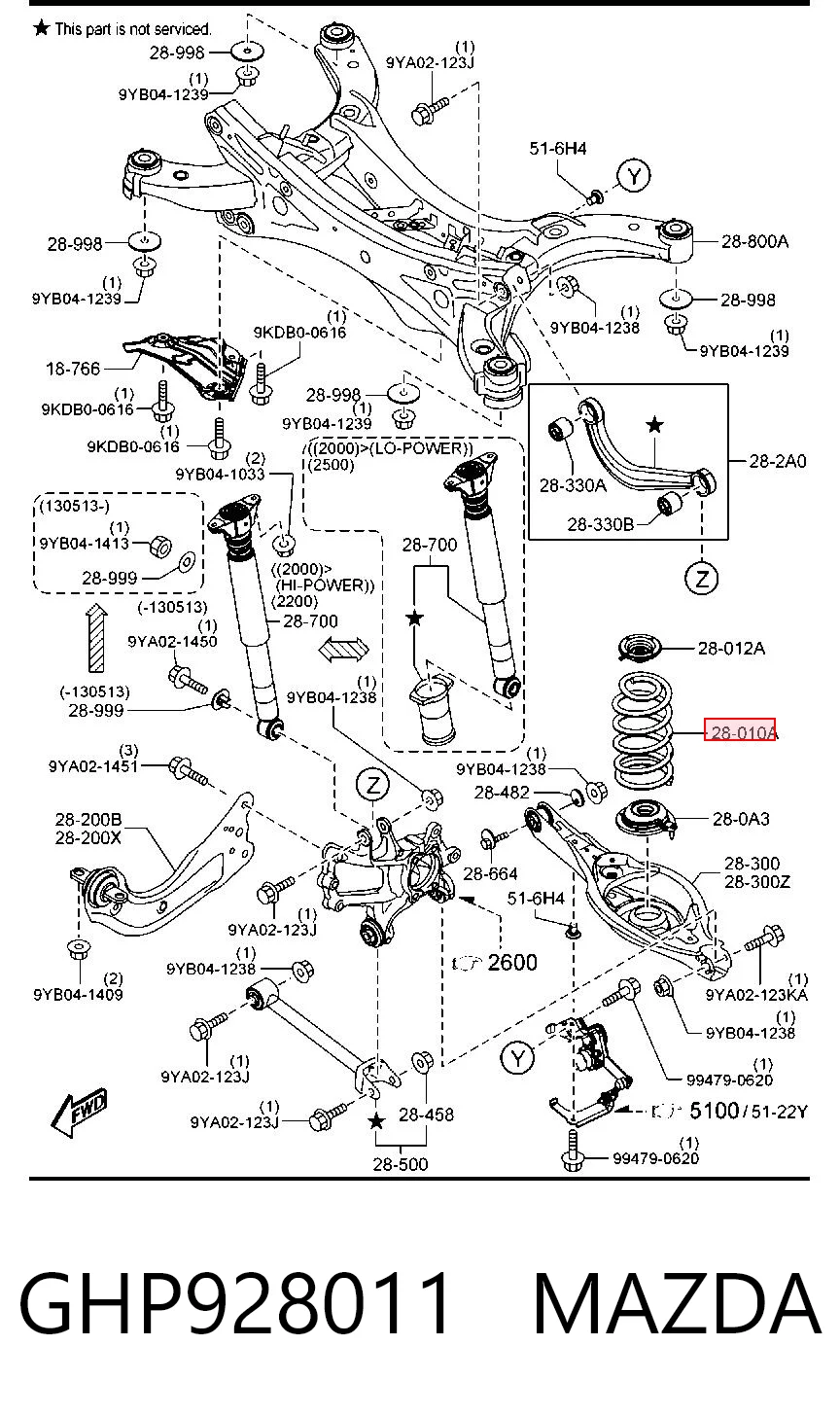 Mola traseira Mazda 6  GJ, GL ao melhor preço