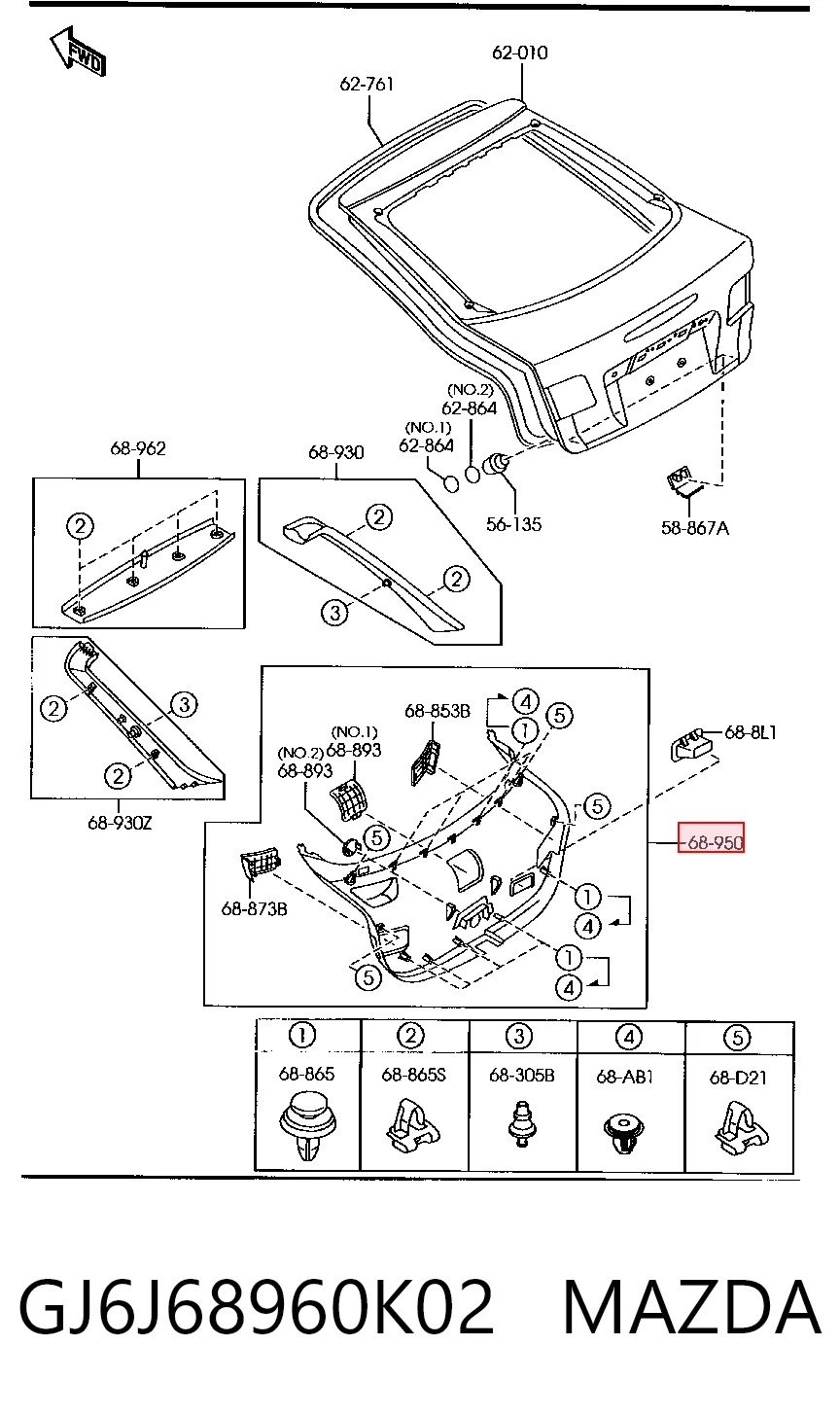 GJ6J68960K02 Mazda