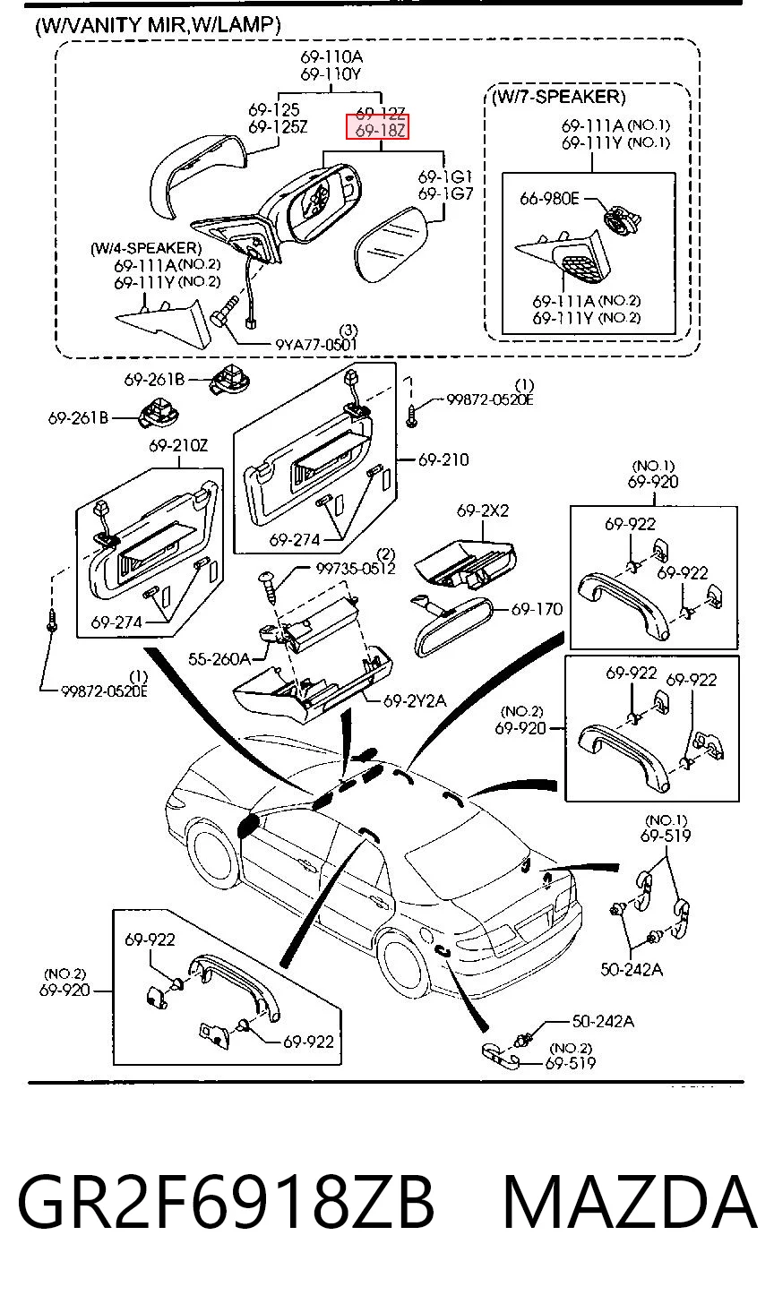 Espelho de retrovisão esquerdo Mazda 6 preço, a partir de 44,84 USD