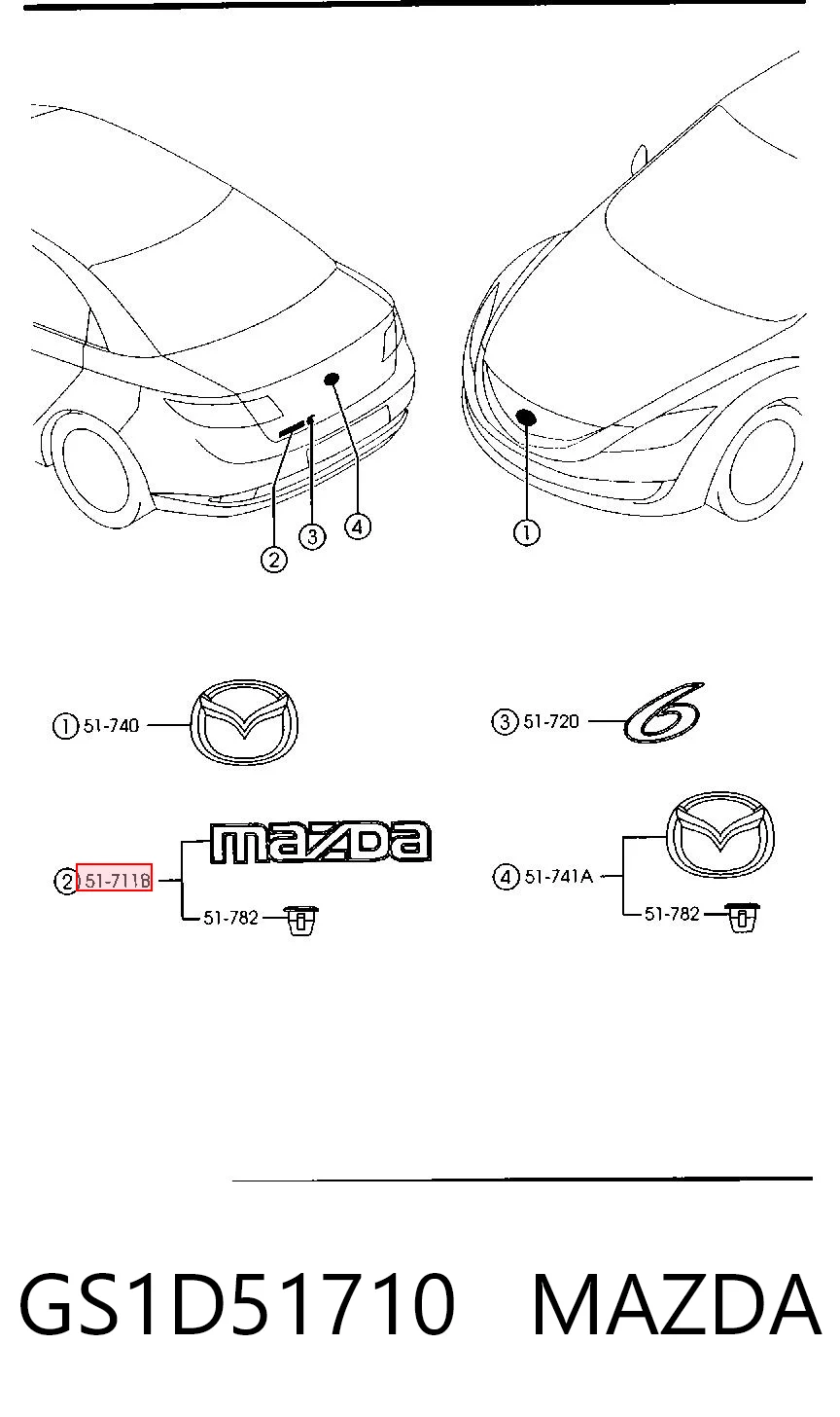 GS1D51710 Mazda