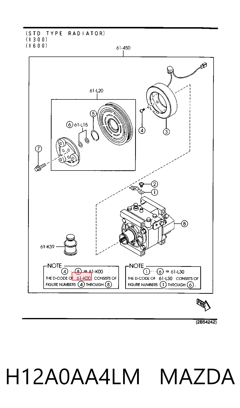 Compressor de aparelho de ar condicionado para Mazda 323 F VI BJ