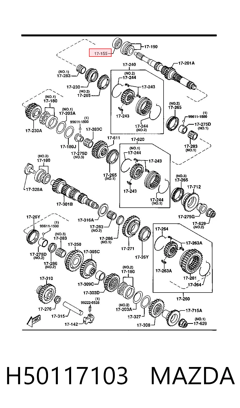 8970466990 Honda Vedação da Caixa Automática de Mudança (de árvore de saída/primária)