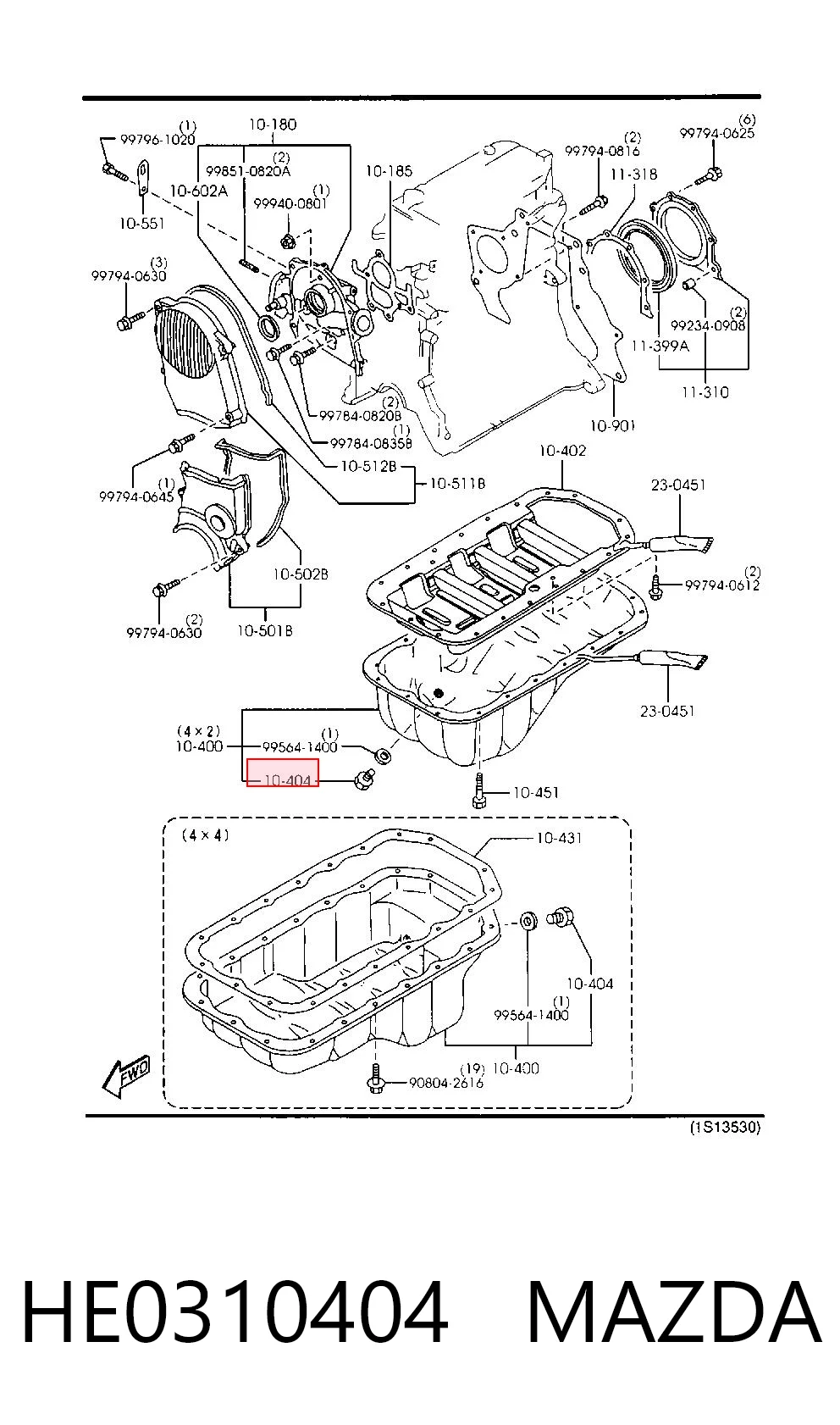 Tampão de panela de motor Honda 9992023140