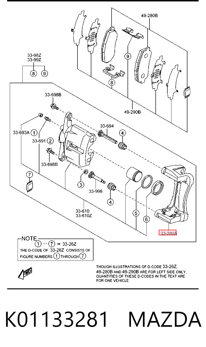 K01133281 Mazda