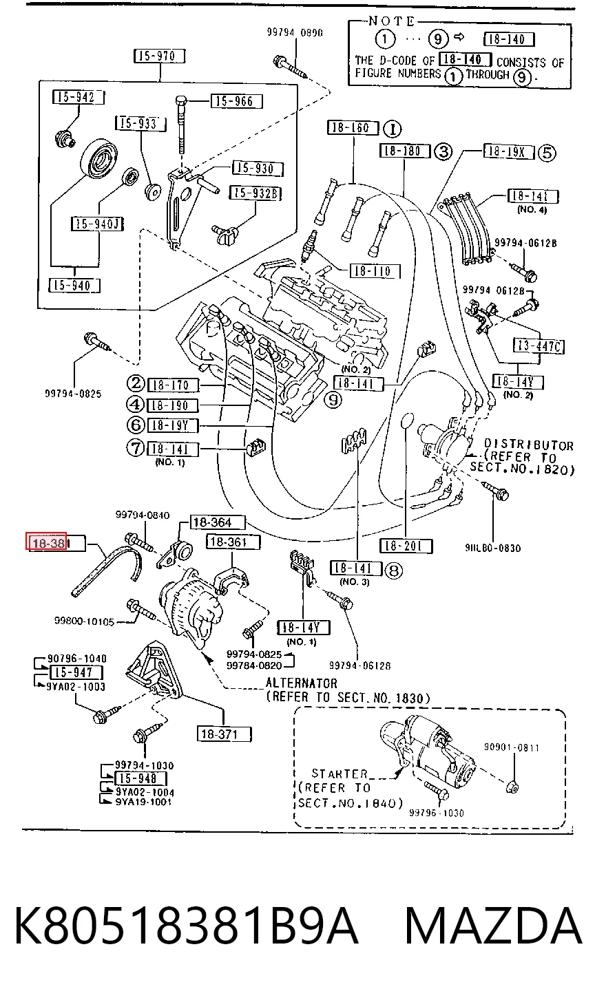 K80518381B9A Mazda