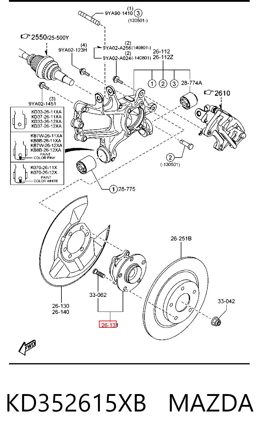 KD352615XB Mazda