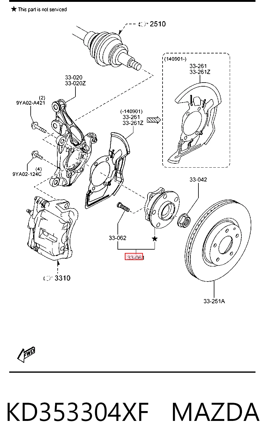KD353304XF Mazda