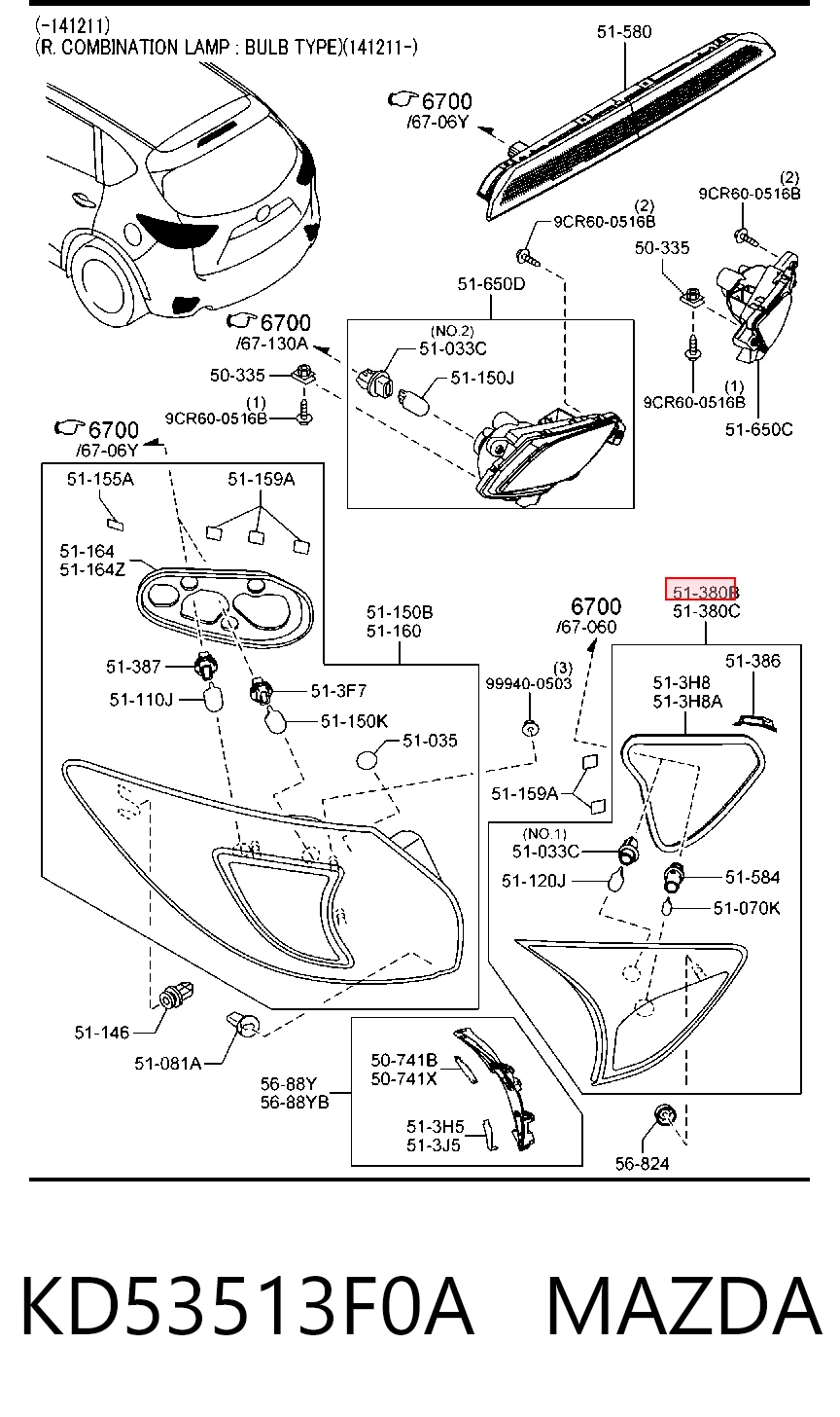 KD53513F0A Mazda