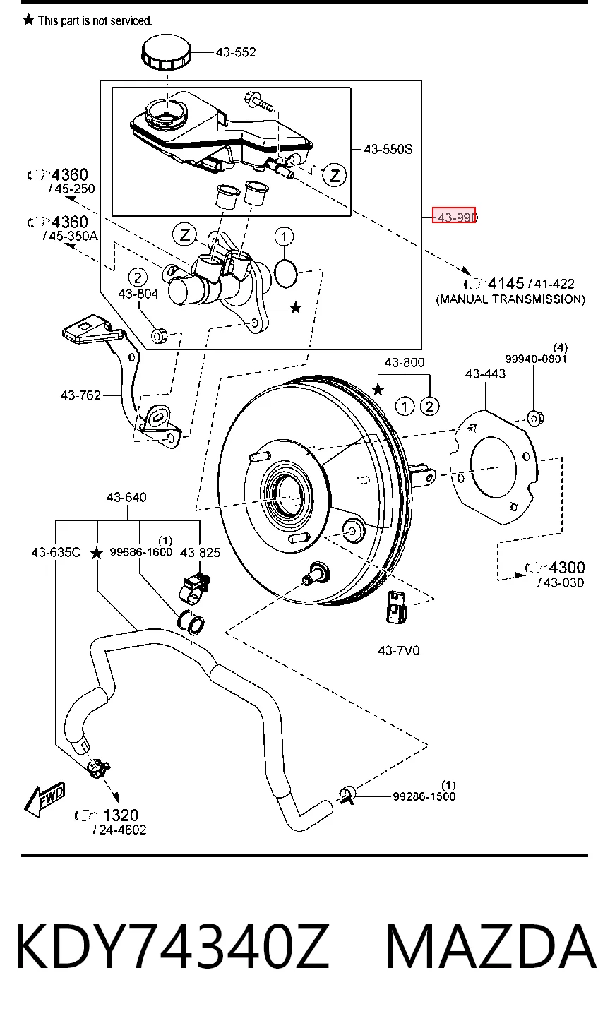  Cilindro mestre do freio Mazda CX-5 I SUV (KE, GH) (2011 - 2017) I
