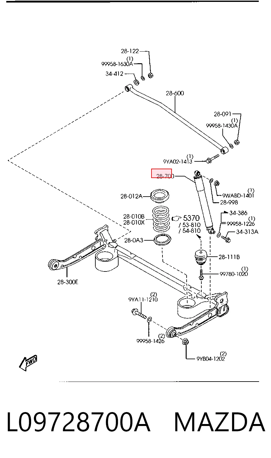 L09728700A Mazda