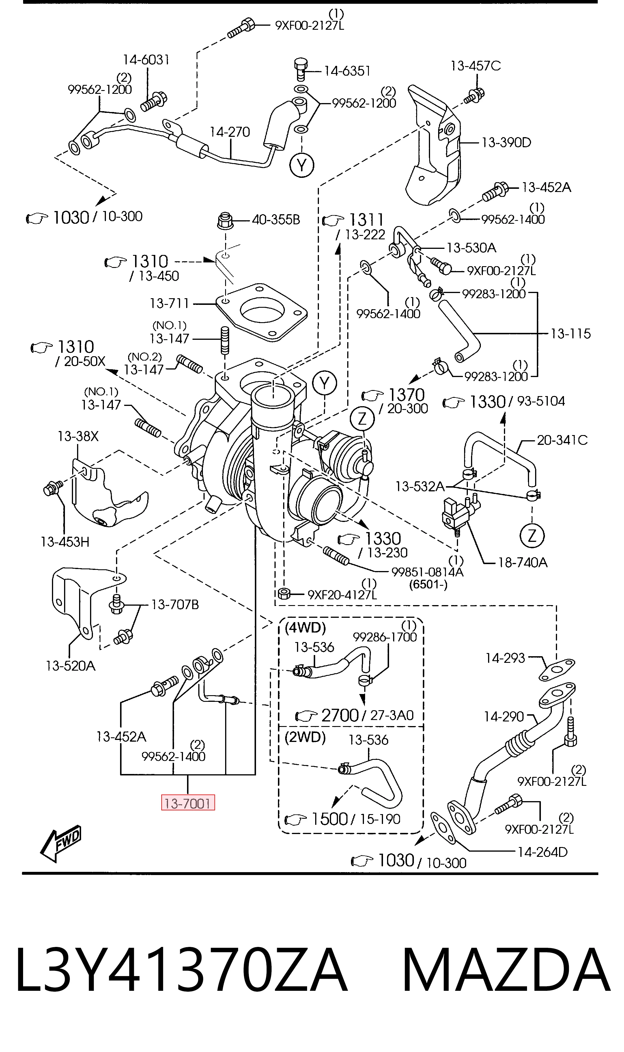 Turbina 53047100522 Borg-Warner