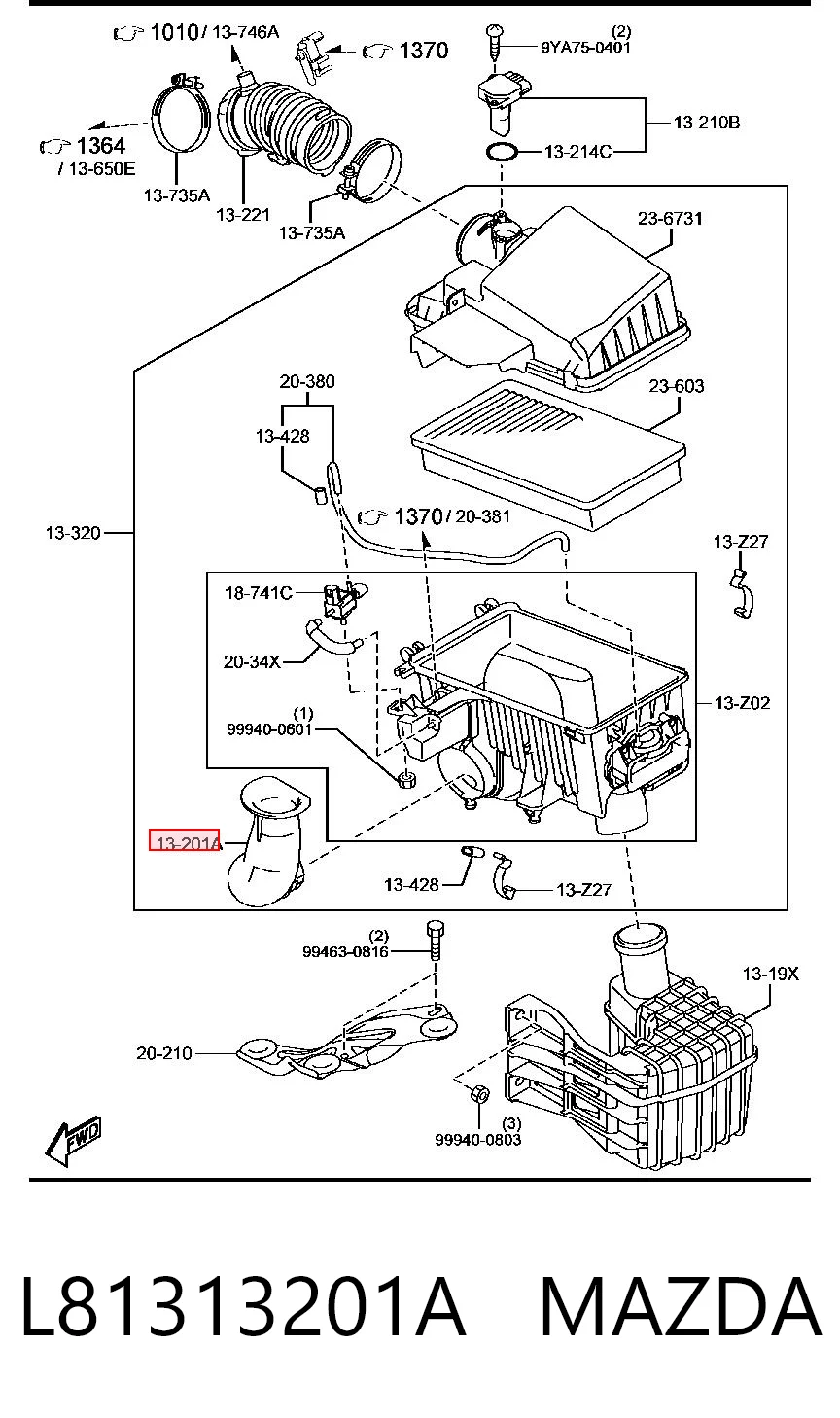 L81313201A Mazda