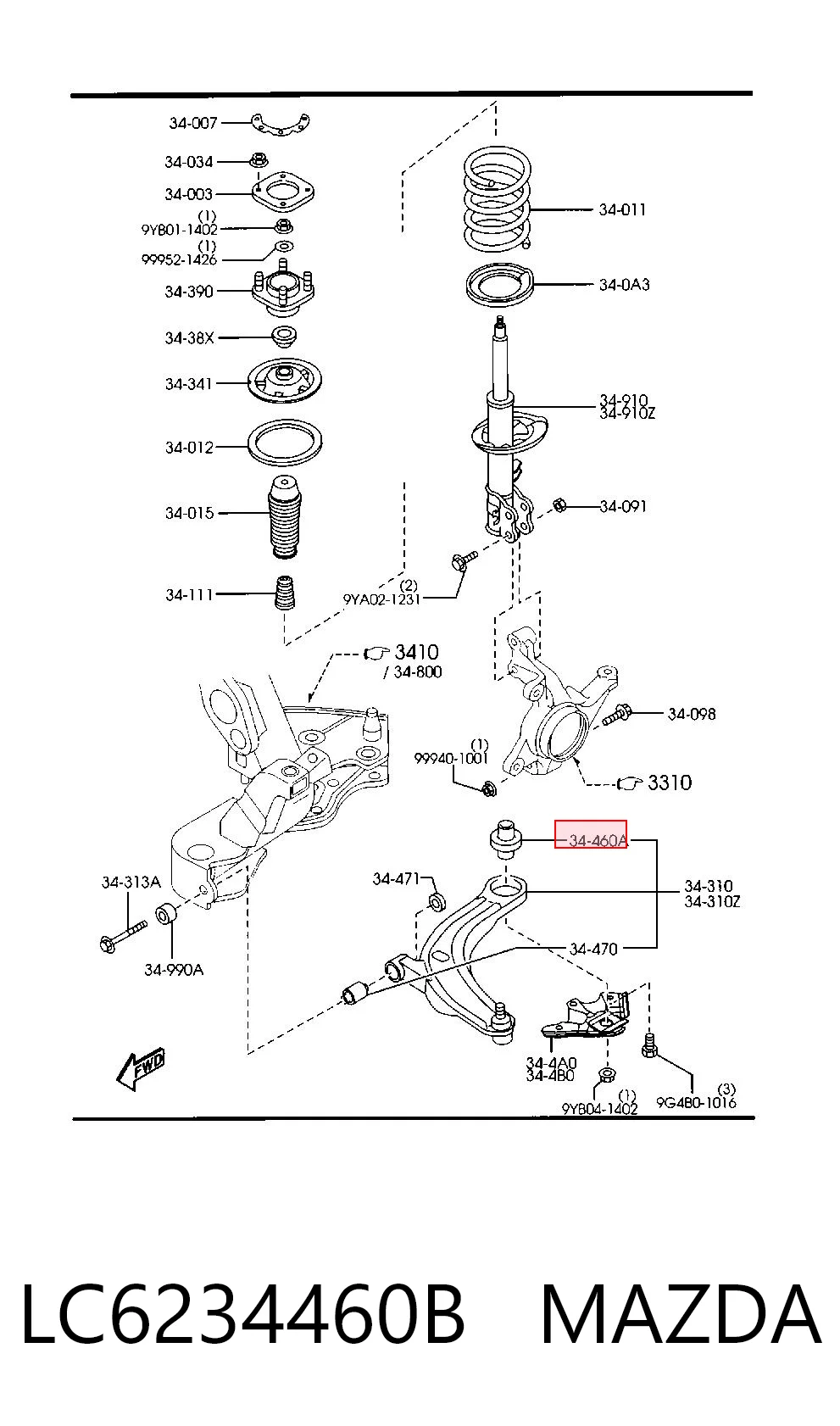 LC6234460B Mazda