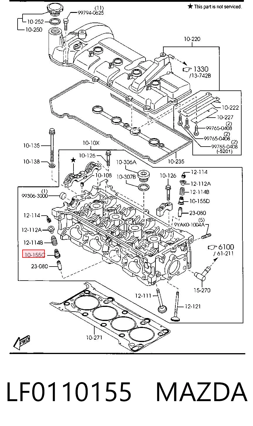LR025018 Rover Vedação de válvula (de óleo) de admissão
