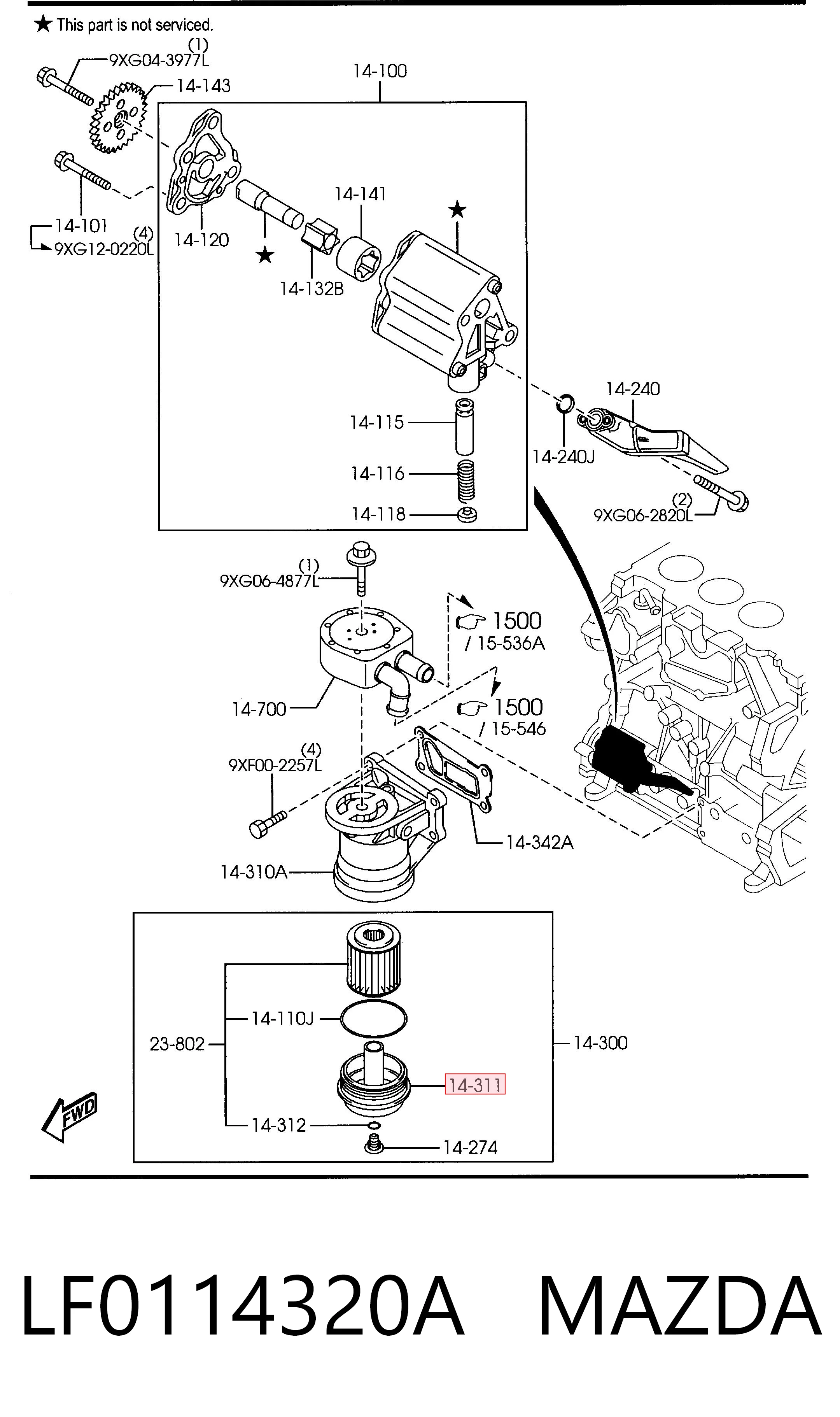 LF0114320A Mazda