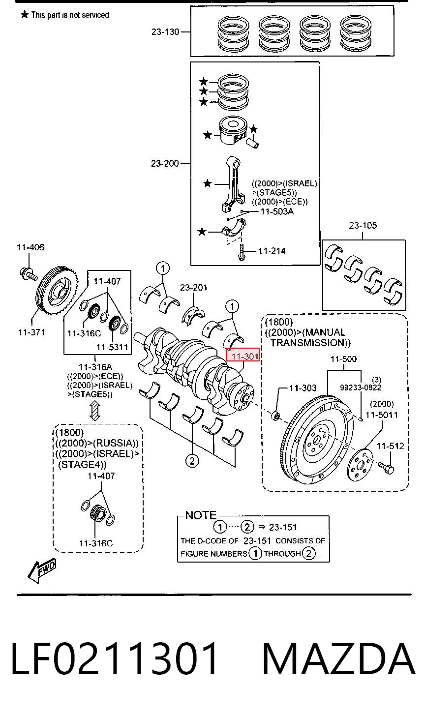 Cambota de motor Mazda 3  BK12