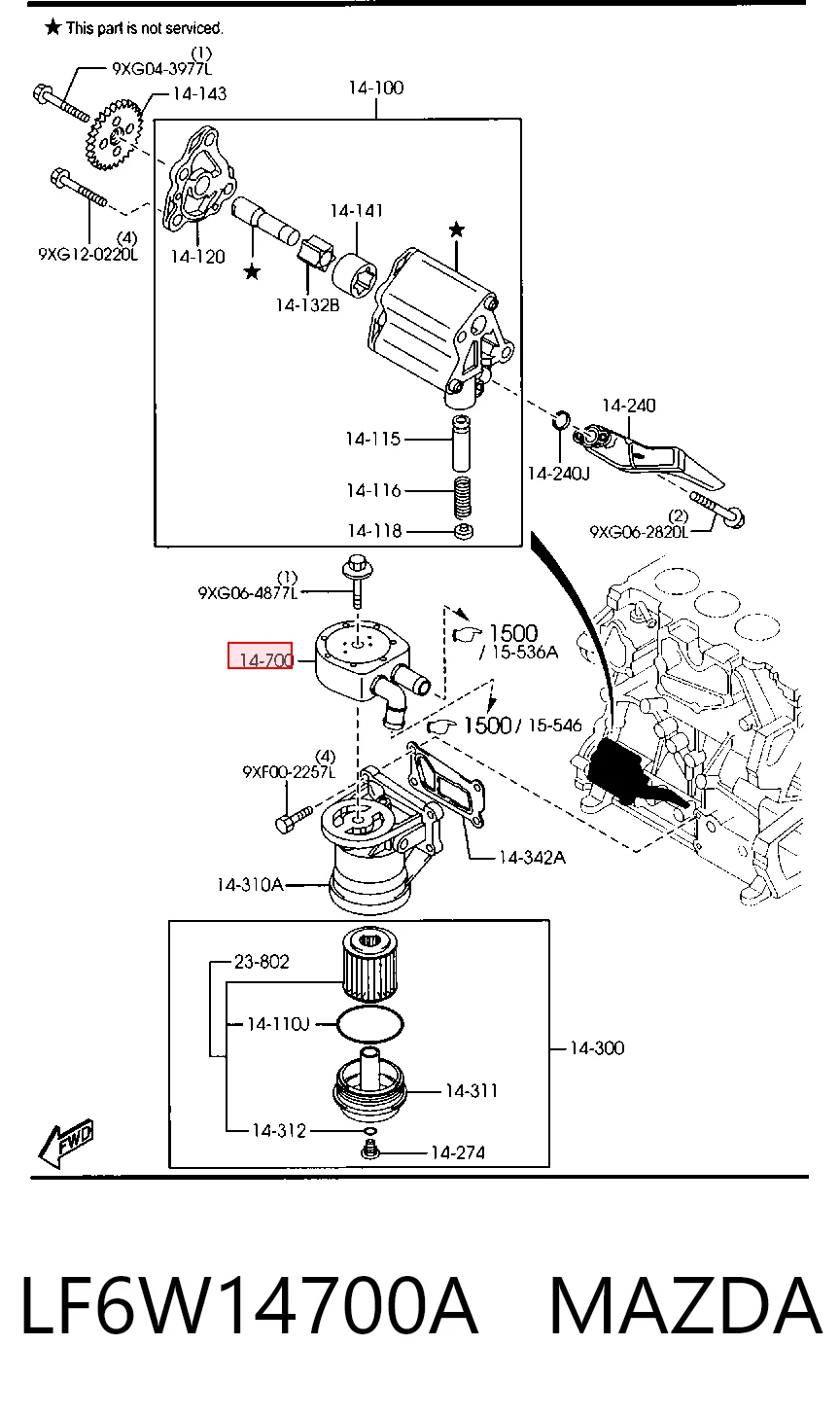 LF6W14700A Mazda