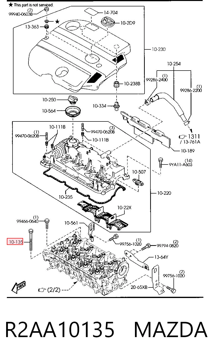 81045100 Maserati Parafuso de cabeça de motor (CBC)
