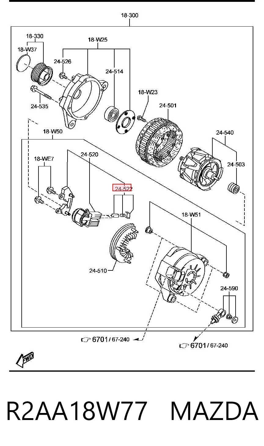 R2AA18W77 Mazda