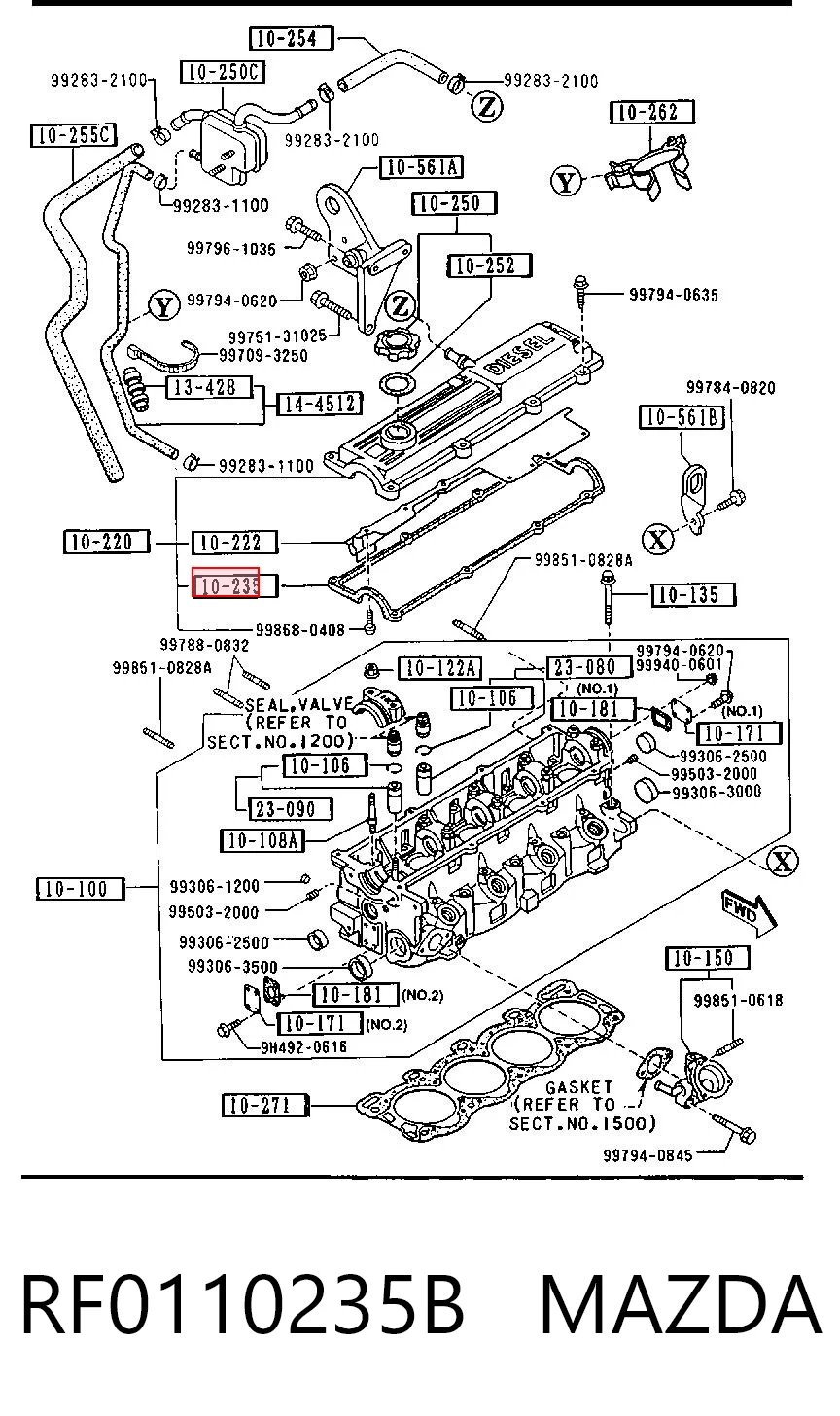 RF0110235B Mazda