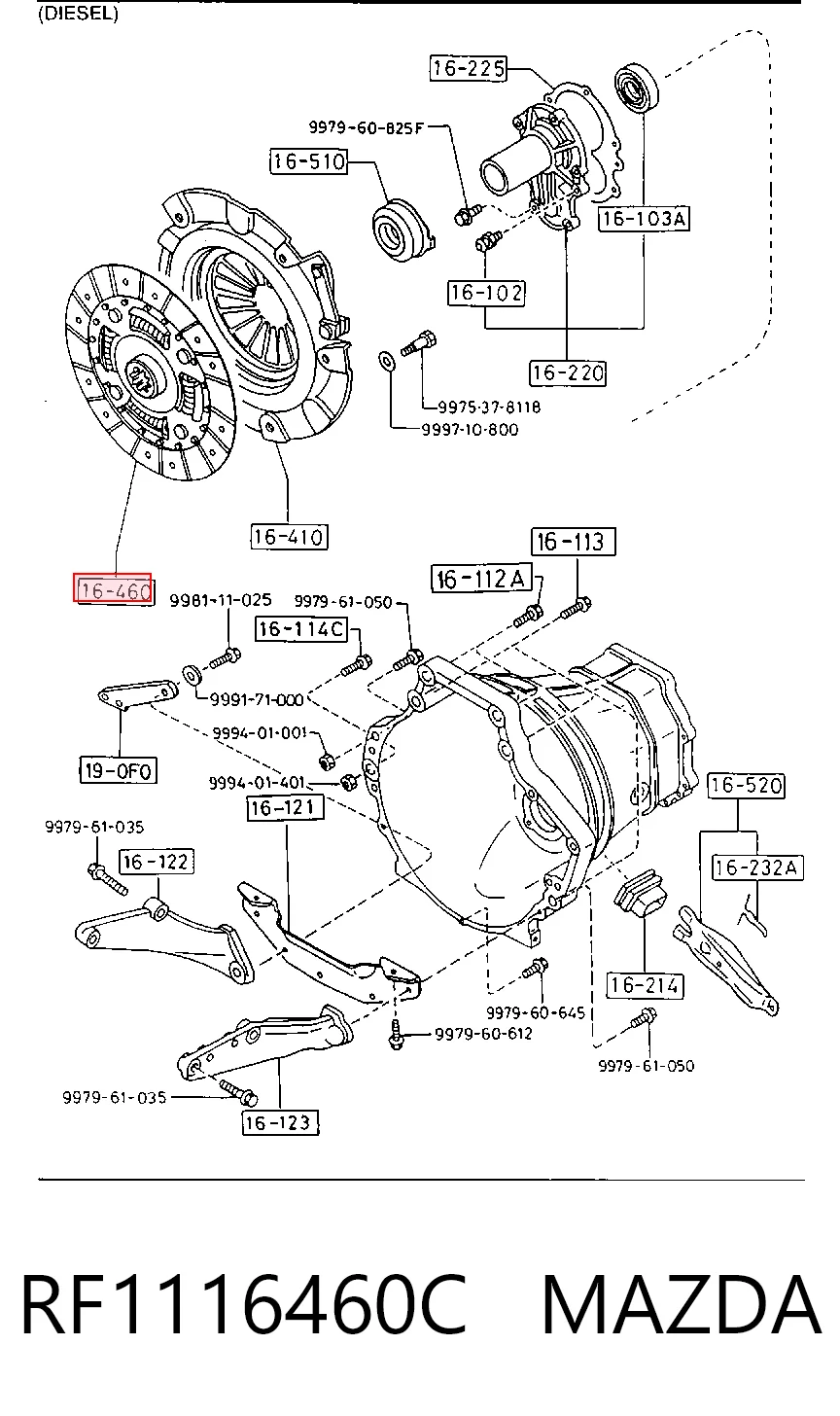 RF1116460C Mazda