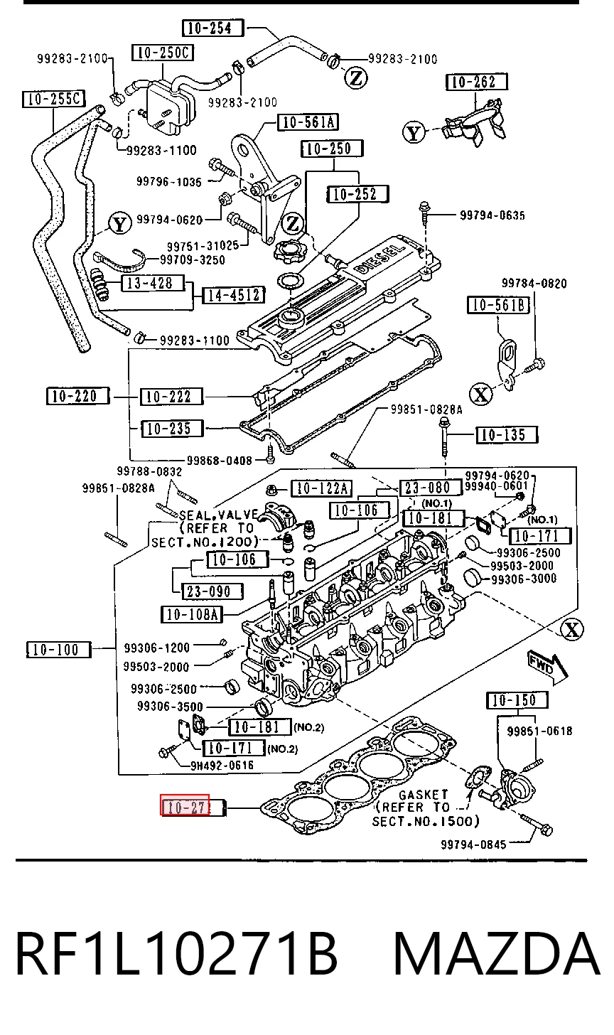 RF1L10271B Mazda