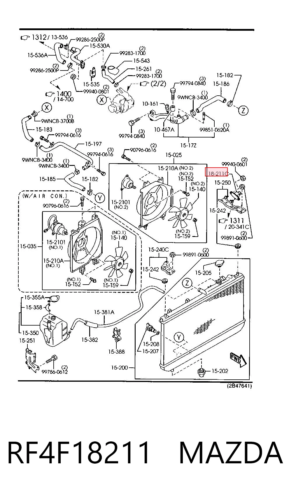 RF4F18211 Mazda Sensor de pressão de supercompressão