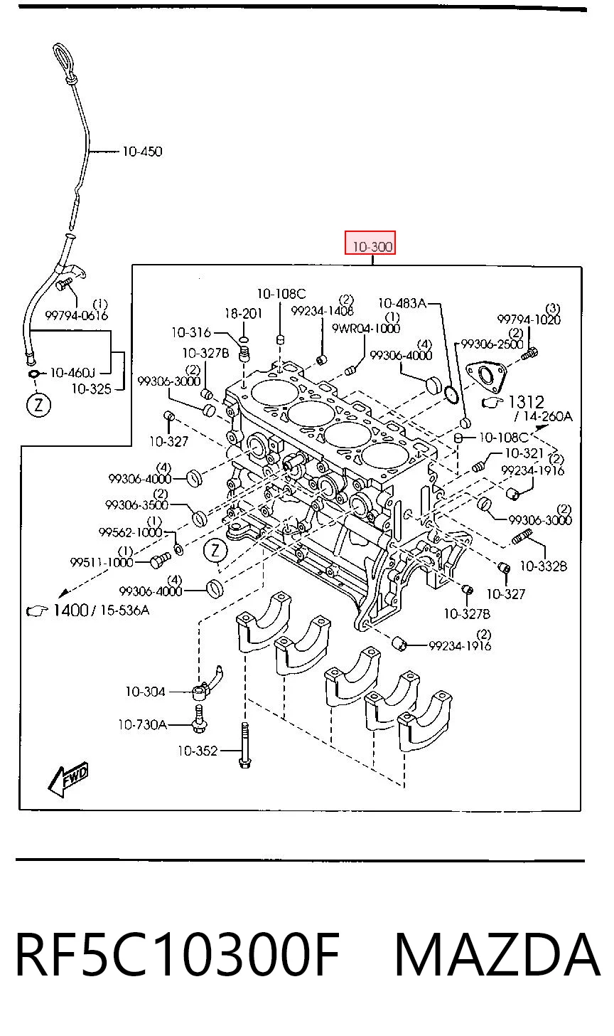 RF5C10300F Mazda